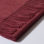 Scottish Cashmere Unisex Scarf // Red II