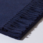 Scottish Cashmere Unisex Scarf // Navy