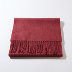 Scottish Cashmere Unisex Scarf // Red II