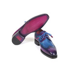 Goodyear Welted Wingtip Derby Shoes // Purple + Blue (Euro: 38)