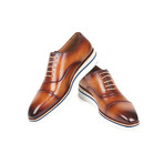 Smart Casual Leather Oxfords // Brown + Camel (Euro: 42)