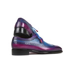 Goodyear Welted Wingtip Derby Shoes // Purple + Blue (Euro: 46)