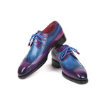 Goodyear Welted Wingtip Derby Shoes // Purple + Blue (Euro: 39)