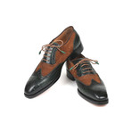 Goodyear Welted Wingtip Oxfords // Brown + Green (Euro: 44)