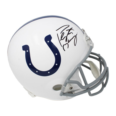 Peyton Manning Signed Indianapolis Colts // Riddell Replica Helmet // Full Size