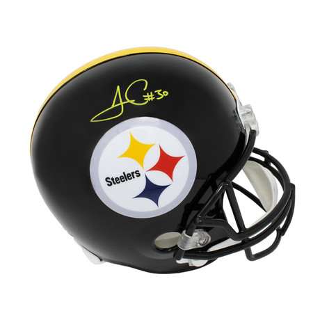 James Conner Signed Pittsburgh Steelers // Riddell Replica Helmet // Full Size