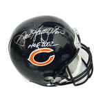 Dan Hampton Signed Chicago Bears // Riddell Full Size Replica Helmet with HOF 2002