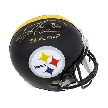 Hines Ward Signed Pittsburgh Steelers // Riddell Replica Helmet // Full Size with SB XL MVP