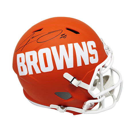 Jarvis Landry Signed Cleveland Browns AMP Alternate // Riddell Speed Replica Helmet // Full Size