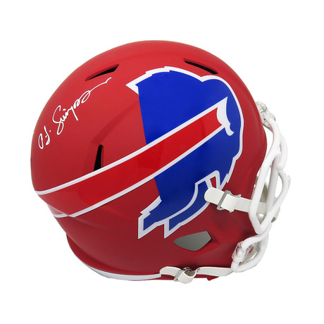 O.J. Simpson Signed Buffalo Bills AMP Alternate Series // Riddell Speed Helmet // Full Size