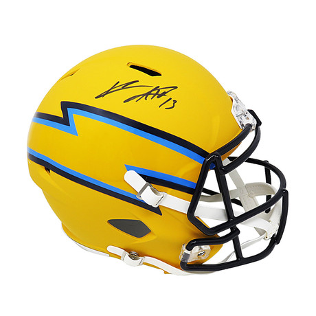 Keenan Allen Signed Los Angeles Chargers AMP Alternate // Riddell Speed Replica Helmet // Full Size
