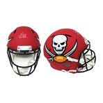 Vinny Testaverde Signed Tampa Bay Buccaneers AMP Alternate // Riddell Replica Speed Helmet // Full Size