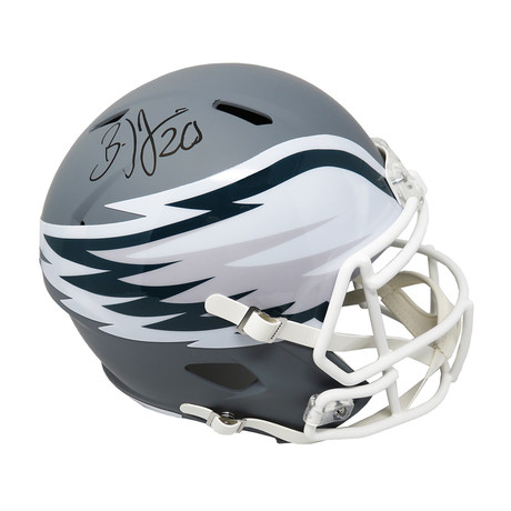 Brian Dawkins Signed Philadelphia Eagles AMP Alternate // Riddell Replica Helmet // Full Size