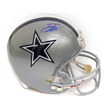 Emmitt Smith Signed Cowboys // Riddell Replica Helmet // Full Size