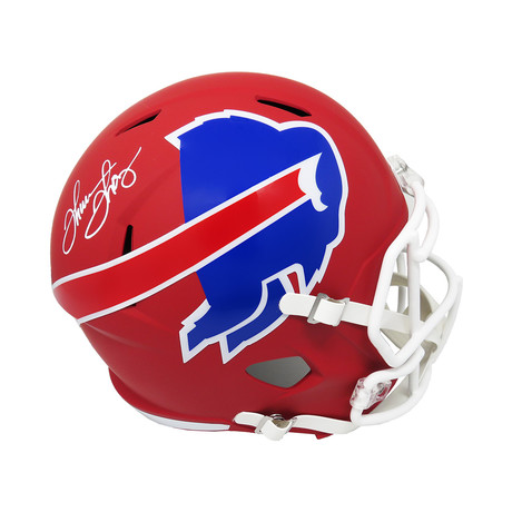 Thurman Thomas Signed Buffalo Bills AMP Alternate Series // Riddell Speed Replica Helmet // Full Size