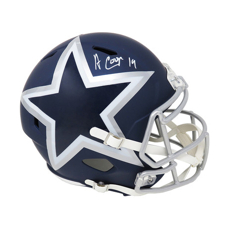 Amari Cooper Signed Dallas Cowboys AMP Alternate Series // Riddell Speed Replica Helmet // Full Size