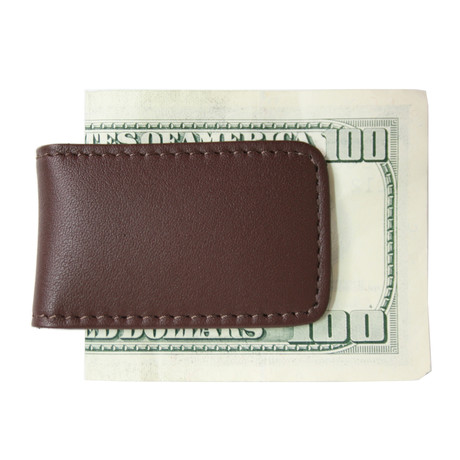 Magnetic Money Clip // Brown