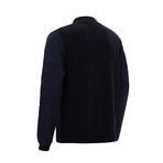 Embossed Sweater // Navy (XS)