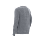 Waffle-Knit Sweater // Grey (2XL)