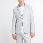 Waterproof Two-button Suit Jacket // Grey Melange (2XL)