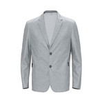 Waterproof Two-button Suit Jacket // Grey Melange (M)