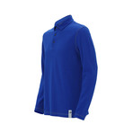 Long-Sleeve Polo // Royal Blue (XL)