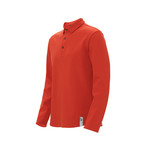 Long-Sleeve Polo // Orange (XL)