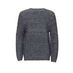 Textured Knit Sweater // Grey Melange (XL)