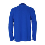Stitched Long-Sleeve Polo // Royal Blue (S)