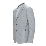 Waterproof Two-button Suit Jacket // Grey Melange (L)