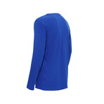 Graphic Long-Sleeve T-shirt // Royal Blue (S)