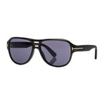 Men's FT0442 Sunglasses // Black + Gray