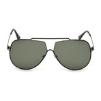Men's Chase Sunglasses // Black + Green