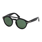 Men's FT053 Sunglasses // Black + Green