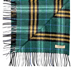 Burberry Castleford Cashmere Scarf // Forest Green