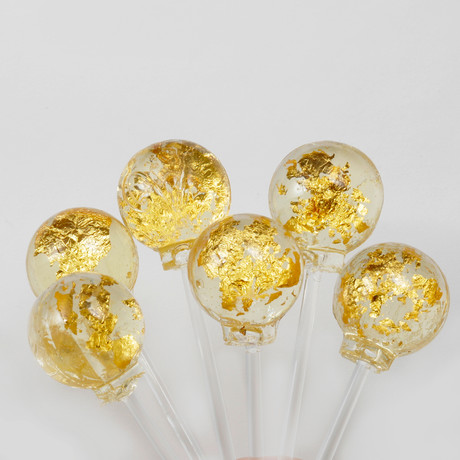 24 Carat Gold Lollipops // 6 Piece