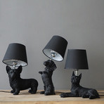 The Terran Animal Table Lamp // Dachshund (Black)