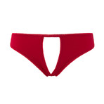 Le Petit Secret Open Panty // Red (Small)