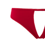 Le Petit Secret Open Panty // Red (Small)