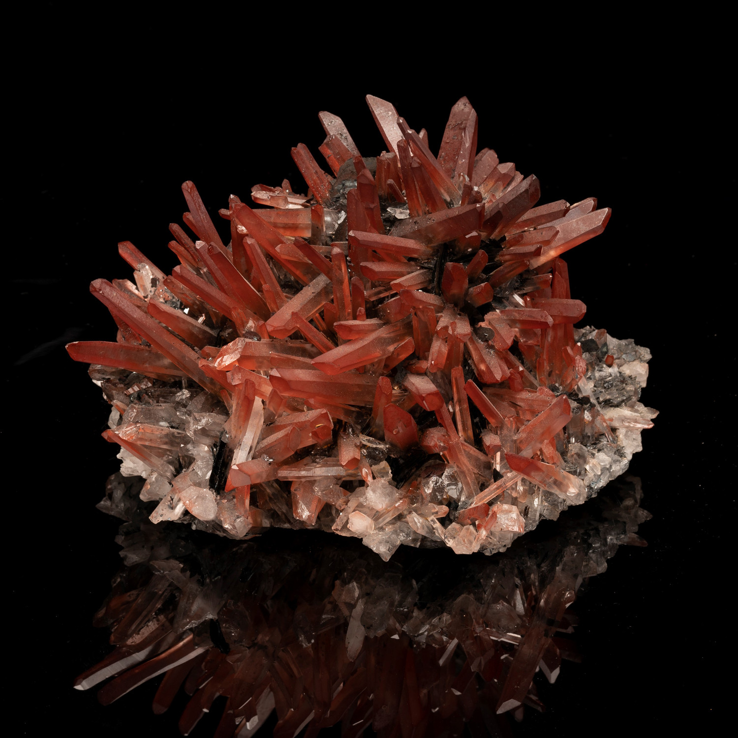 Red (Hematite) Quartz from Morocco - Mineral Mike