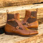 Octavian Buckle Boot // Herringbone Sartorial + Medium Brown Box Calf (US: 7.5)