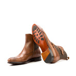 Octavian Buckle Boot // Herringbone Sartorial + Medium Brown Box Calf (US: 9.5)