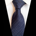 Handmade Silk Tie // Navy Design