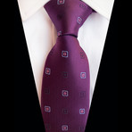 Handmade Silk Tie // Purple Design