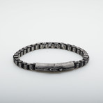 Dell Arte // Gunmetal + Stainless Steel Chain Bracelet // Silver