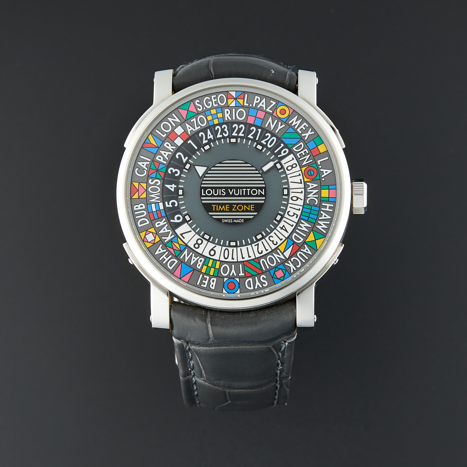 Louis Vuitton Pre-owned Louis Vuitton Escale Time Zone Automatic