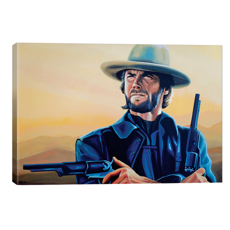 Clint Eastwood I (18"W x 12"H x 0.75"D)