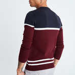 Auden Cavill // Savino Sweater // Red + Multicolor (XL)