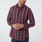 Archard Button Up Shirt // Bordeaux (Small)