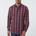 Archard Button Up Shirt // Bordeaux (X-Large)